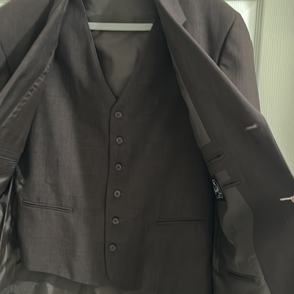 Bruno Rossetti Suit  jacket with vest size 42 - Picture 4 of 8